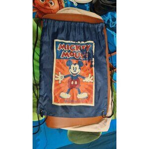 SALE!! VTG Mickey Mouse Disney Parks Book Bag Back Pack 12x17 Lightweight